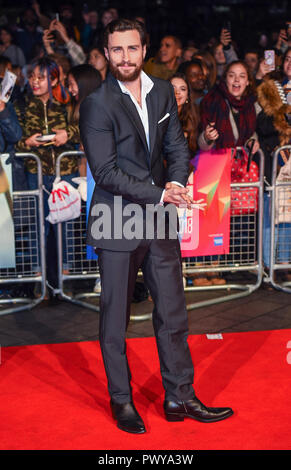 Aaron Taylor-Johnson besucht die Outlaw King' Premiere am BFI London Film Festival. Stockfoto