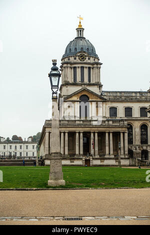 Die ehemalige Royal Naval College am Südufer der Themse in Greenwich London England United Kingdom UK Stockfoto