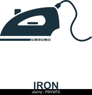 Bügeleisen Symbol. Premium Design von Haushalt Sammlung. UX und UI. Pixel Perfect Bügeleisen Symbol. Für Webdesign, Anwendungen, Software, drucken. Stock Vektor
