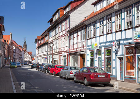 Fachwerkhäuser, Duderstadt, Niedersachsen, Deutschland, Europa Stockfoto