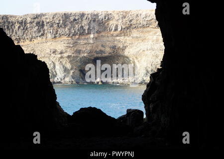 Ajuy ein Fischerdorf auf Fuerteventura Stockfoto