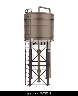 Wasserturm isoliert Stockfoto