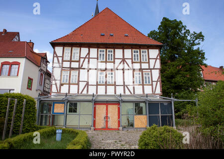 Gerodesches Haus, ehemalige Stadtbücherei, Duderstadt, Niedersachsen, Deutschland, Europa Stockfoto