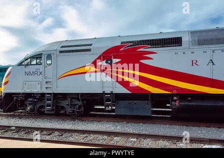 Die Rail Runner ist eine schnelle Personenzug in Albuquerque Regionaler Bereich Stockfoto