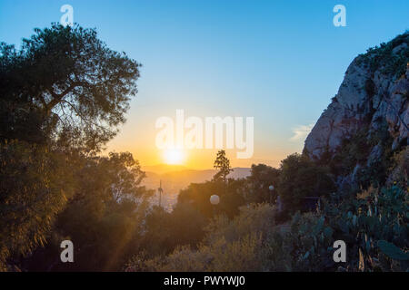 Die faszinierenden und fröhlichen Farben der Natur um uns herum, Athen, Griechenland Stockfoto