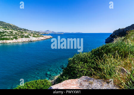 Die faszinierenden und fröhlichen Farben der Natur um uns herum, Athen, Griechenland Stockfoto