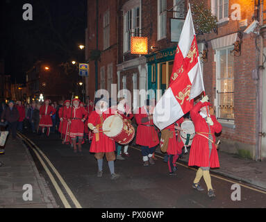 Die Prozession durch die Straßen von New York als Teil der York Polizeichefs Reiten Zeremonie Stockfoto