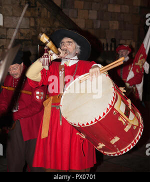 Die Prozession durch die Straßen von New York als Teil der York Polizeichefs Reiten Zeremonie Stockfoto