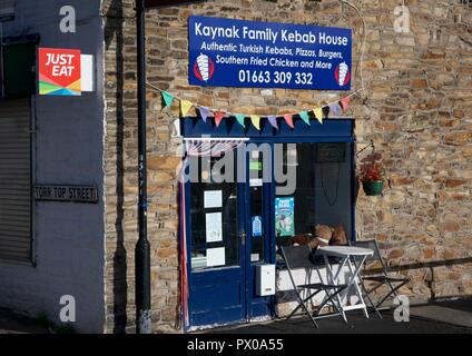 Ein nur Essen essen Outlet in New Mills, Derbyshire, Großbritannien Stockfoto