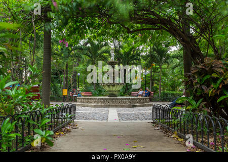 Hauptplatz (Parque Central) in Somoto, Nicaragua, Mittelamerika Stockfoto
