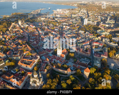 Luftbild der Stadt Tallinn, Estland Stockfoto