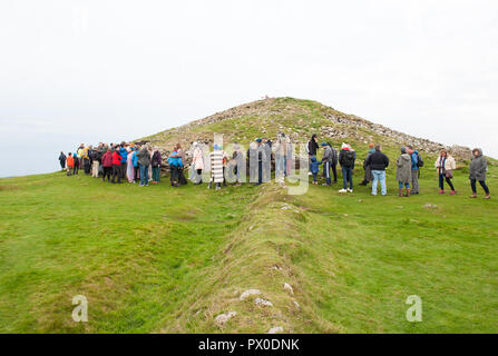 Loughcrew alte megalithische Grabstätte, Co Meath, Irland Stockfoto