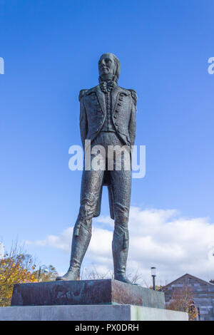 Bronzestatue von Wolfe Tone in Wolfe Tone square Bantry West Cork Irland Stockfoto