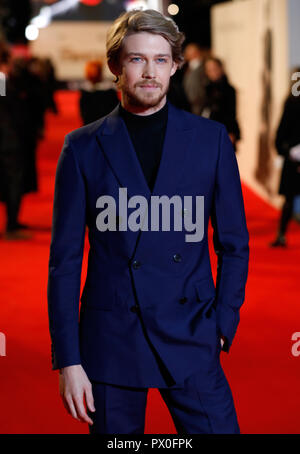 Joe Alwyn Teilnahme an der UK Premiere der Favorit am BFI Southbank für die 62 BFI London Film Festival Stockfoto