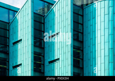 Sheffield, Großbritannien - 29.August 2018: Informationen Commons Gebäude Exterieur architektonische Fassade, Bibliothek und EDV-Gebäude an der Universität Sheffield Stockfoto