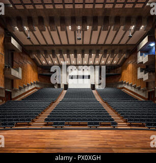 Die wiederhergestellten Purcell Room in der Queen Elizabeth Hall, Southbank Centre, London, Großbritannien. Stockfoto