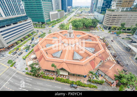 Lau Pa Sat, ehemaliger Telok Ayer Markt, Singapur Stockfoto