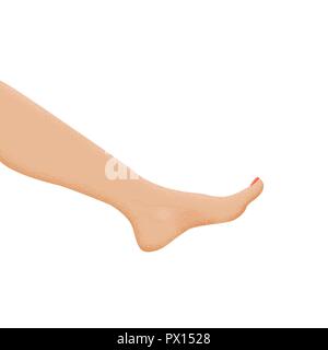 Depilation und Zuckern. Haarentfernung. Follikel. Frau Bein mit Zucker oder Wachs. Prozess- und Schritte der Depilation. Vector Illustration. kosmetologie, bodyc Stock Vektor