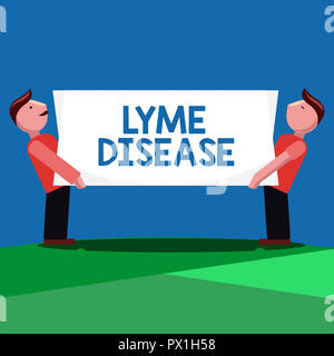 Handschrift text Lyme Krankheit. Konzept Bedeutung Form von Arthritis durch Bakterien, die durch Zecken verbreitet werden, verursacht. Stockfoto