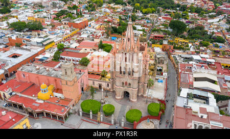 Parroquia de San Miguel Arcangel, San Miguel de Allende, Mexiko Stockfoto