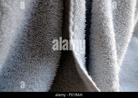 Bettwäsche mit viel Textur Stockfoto