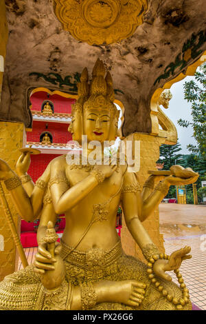 Zehn Tausend Buddhas Monastery, Sha Tin, Hongkong, China. Stockfoto