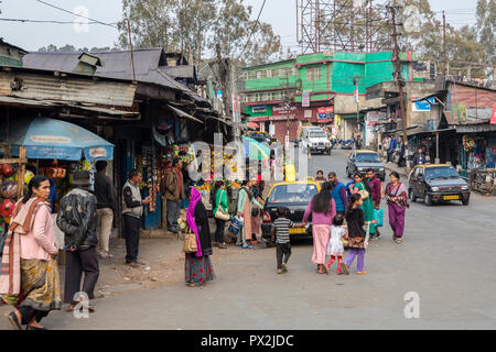 Straßenverkehr, Shillong, Meghalaya, Indien Stockfoto