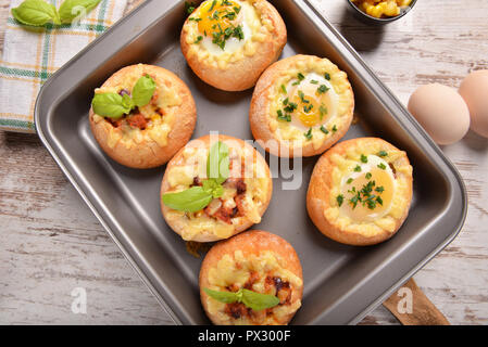 Gebratene gefüllte Brötchen Stockfoto