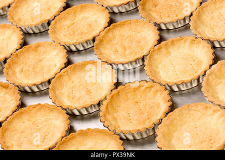 Yummy golden runde Butterkekse cluse. Stockfoto