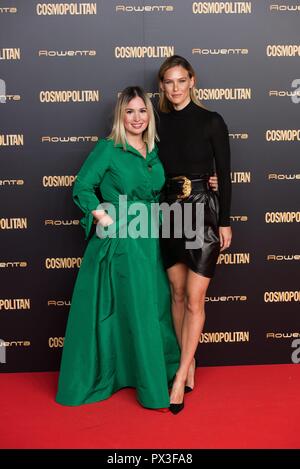 Daniela Gutierrez (L) & Bar Rafaeli (R) besucht die Preise "Kosmopolitischen "Fotoshooting im La Florida Retiro am 19. Oktober 2018 in Paseo República de Panama Nº1 in Retiro Park, Madrid, Spanien. (Foto von Rodrigo Blanco) Stockfoto