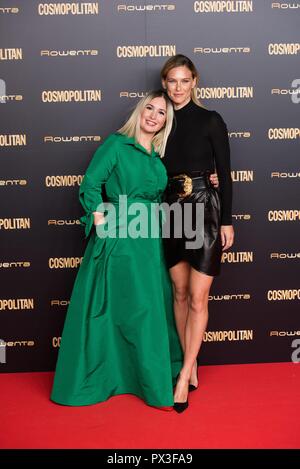 Daniela Gutierrez (L) & Bar Rafaeli (R) besucht die Preise "Kosmopolitischen "Fotoshooting im La Florida Retiro am 19. Oktober 2018 in Paseo República de Panama Nº1 in Retiro Park, Madrid, Spanien. (Foto von Rodrigo Blanco) Stockfoto