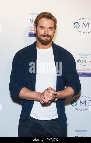 Los Angeles, USA. 18. Oktober, 2018. Schauspieler Kellan Lutz besucht die Einführung von Suzy Amis Cameron's Buch "OMD: Die Einfache, Plant-Based Programm zu speichern, Ihre Gesundheit, speichern Sie Ihre Taille, und speichern Sie die Planeten' von James Cameron im Crossroads Restaurant gehostet werden. Quelle: Wladimir Yazev/Alamy Leben Nachrichten. Stockfoto