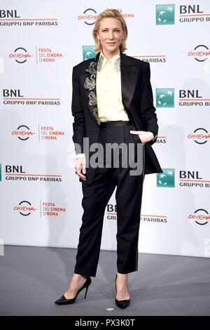 Rom, Italien. Okt, 2018 19. Roma Kino Fest 2018. Rome Film Festival. Photocall Cate Blanchett. Im Bild: Cate Blanchett Credit: Unabhängige Fotoagentur/Alamy leben Nachrichten Stockfoto