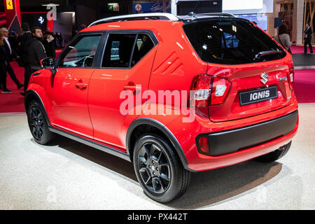 PARIS - Okt 2, 2018: Suzuki Ignis Auto auf der Paris Motor Show präsentiert. Stockfoto