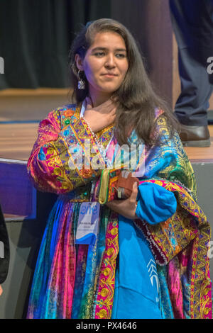 Die Teilnehmer der Jungen Welt Gipfel in Den Haag City die Niederlande 2018 Stockfoto