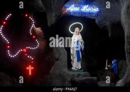 Gia Dinh Kirche. Unserer Lieben Frau von Lourdes und Lichter-rosenkranz. Ho Chi Minh City. Vietnam. Stockfoto