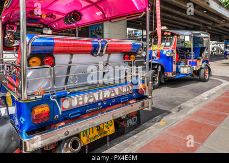 Tuk Tuk Dreirad Taxi, Bangkok, Thailand Stockfoto