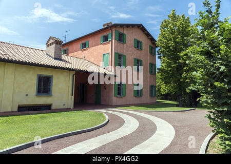 Das Haus der Familie von Luciano Pavarotti. Modena. Rodzinny dom Luciano Pavarotti. Stockfoto