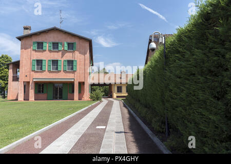 Das Haus der Familie von Luciano Pavarotti. Modena. Rodzinny dom Luciano Pavarotti. Stockfoto