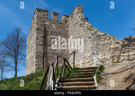 An den Wänden der alten Festung Tsari mali grad, Sofia, Bulgarien Stockfoto