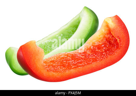 Rote und grüne Paprika (Capsicum annuum) Stockfoto