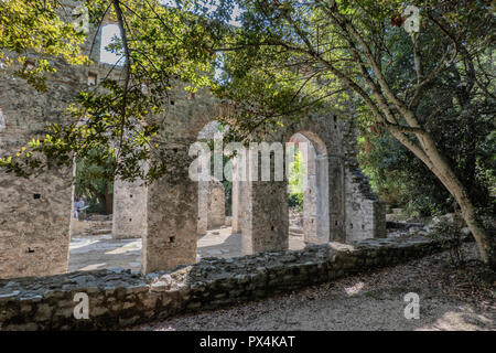 Basilika in Butrint antike Stadt, Albanien Stockfoto