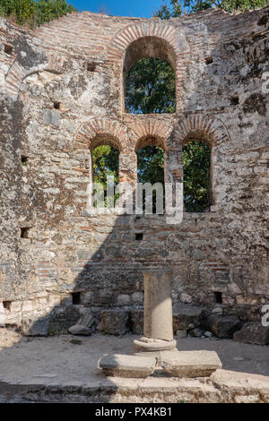 Basilika in Butrint antike Stadt, Albanien Stockfoto