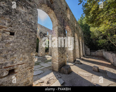 Basilika in Butrint antike Stadt, Albanien Stockfoto