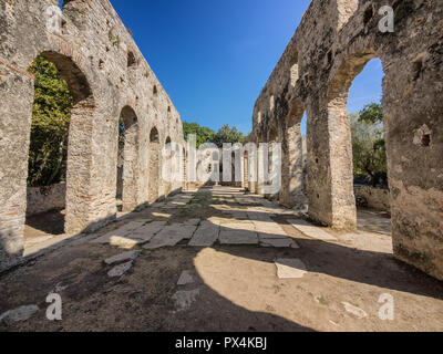 Basilika in Butrint antike Stadt, Albanien Stockfoto