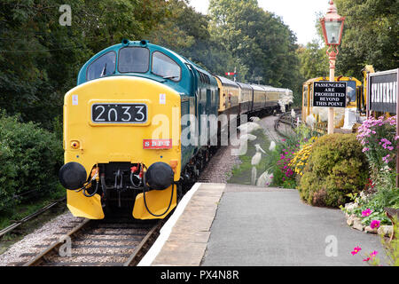 Staverton Station. South Devon Railway Line (Museumsbahn). Stockfoto