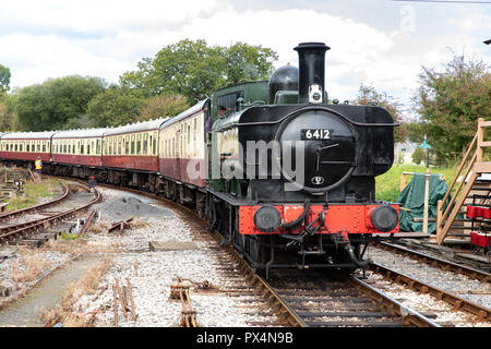 South Devon Railway Line (Museumsbahn). Stockfoto