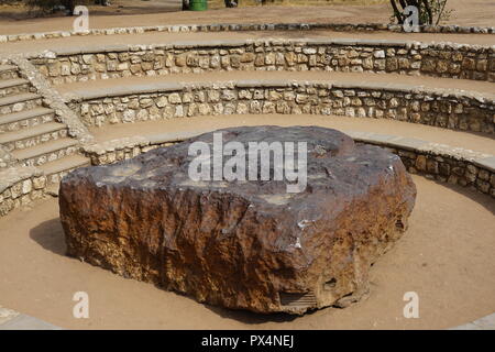 Hoba-Meteorit, grösster gefundener Meteorit der Erde, Hoba West Farm, Republik Namibia, Afrika Stockfoto