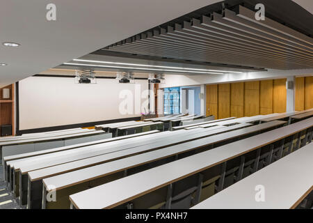 Renovierte Hogg Hörsaal. Universität von Westminster Campus Sanierung Marylebone, London, Vereinigtes Königreich. Architekt: N/A, 2017. Stockfoto