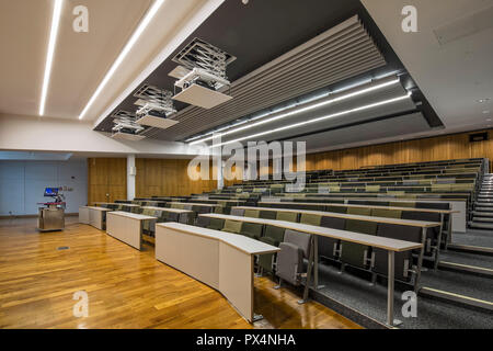 Renovierte Hogg Hörsaal. Universität von Westminster Campus Sanierung Marylebone, London, Vereinigtes Königreich. Architekt: N/A, 2017. Stockfoto